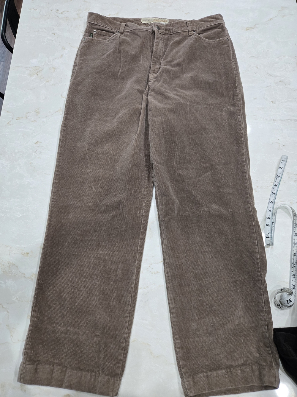 Cabela's Womens Tan Corduroy Straight-Leg Pants